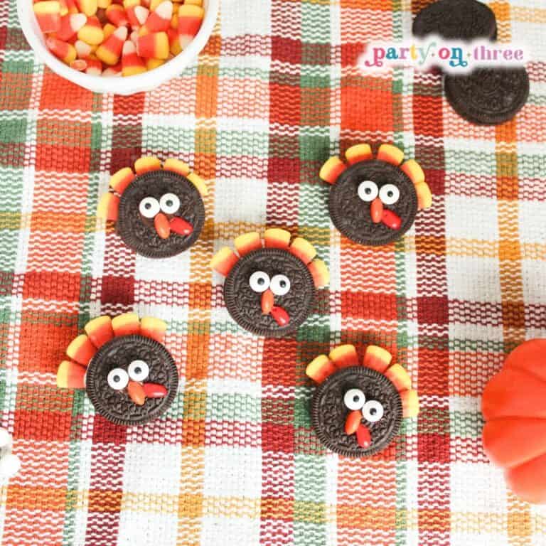 Easy Oreo Turkey Cookies