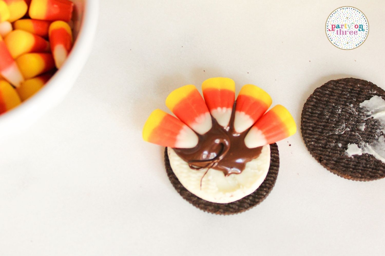 Easy Oreo Turkey Cookies