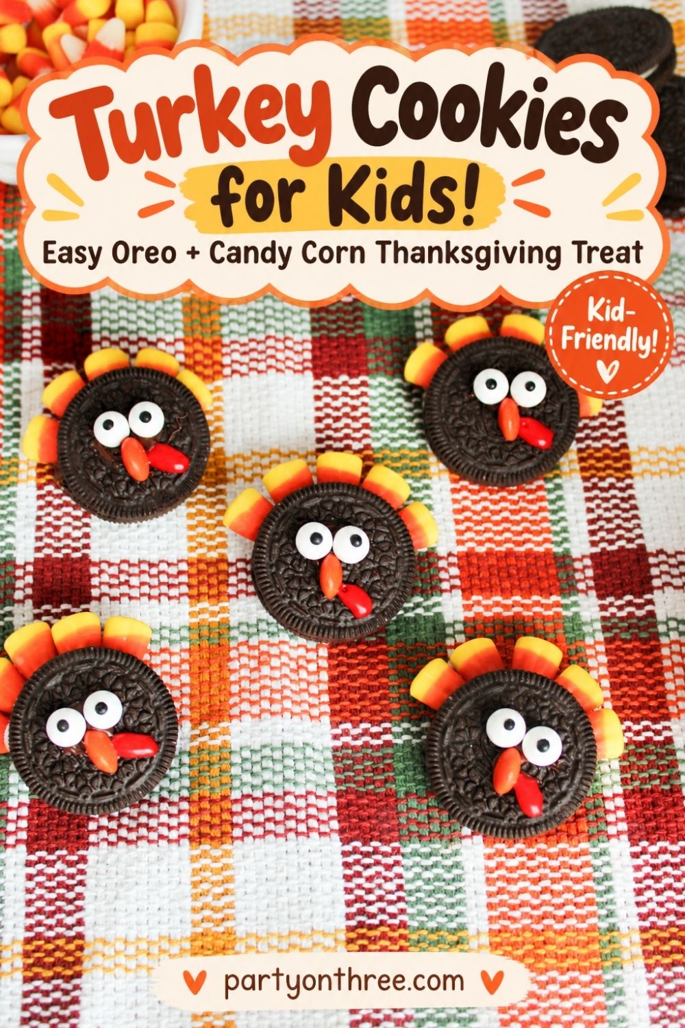 Easy Oreo Turkey Cookies