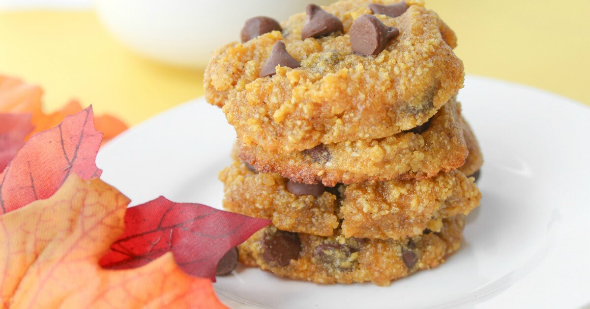 Keto Pumpkin Chocolate Chip Cookies