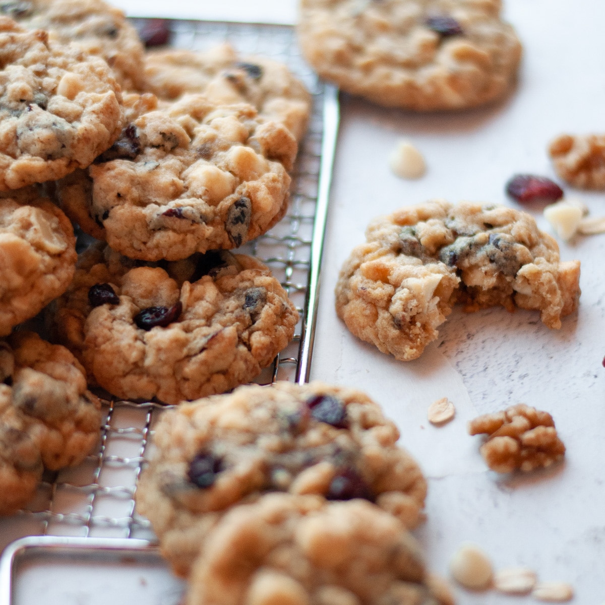 Oatmeal Cranberry White Chocolate Cookies