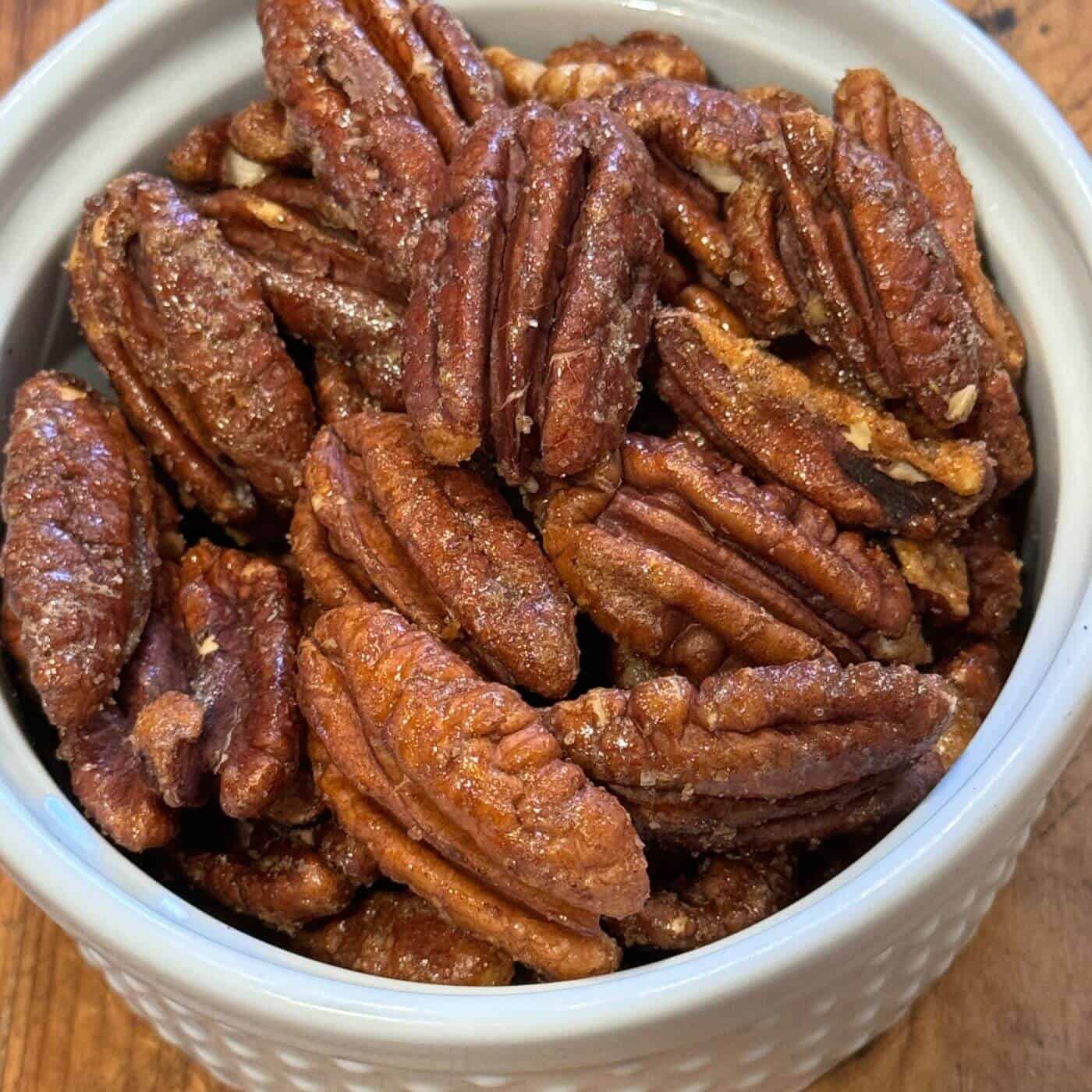 Pumpkin Spice Candied Pecans for a Fall Snack Table