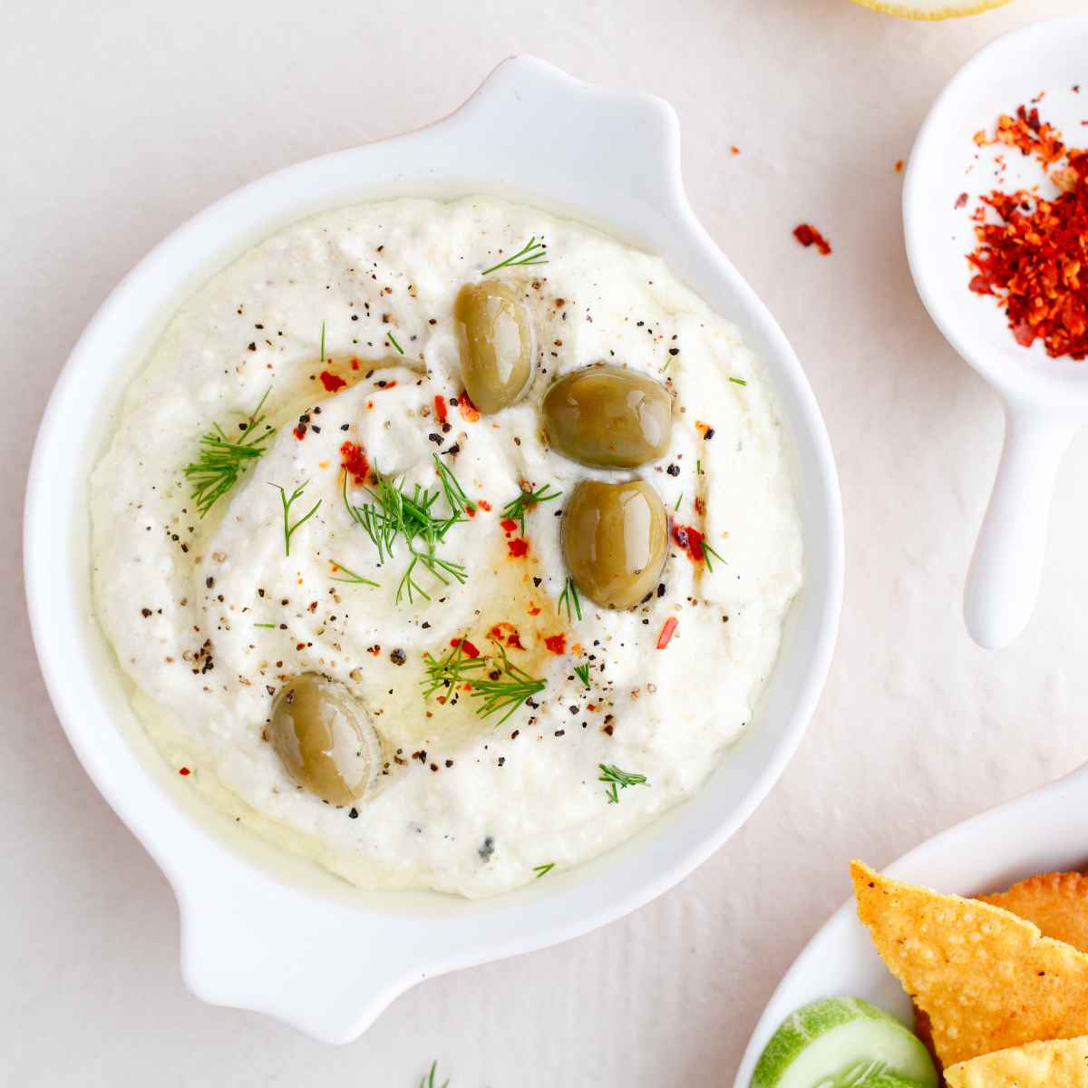 Roasted Zucchini Dip with Feta and Dill