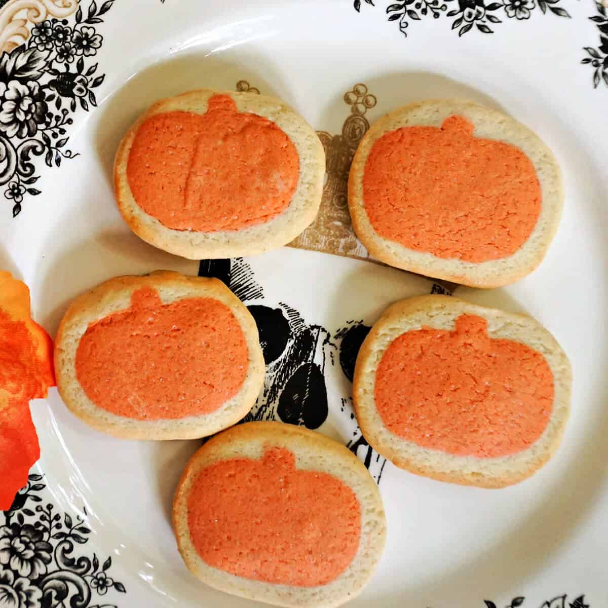 Slice and Bake Pumpkin Sugar Cookies - My Gorgeous Recipes