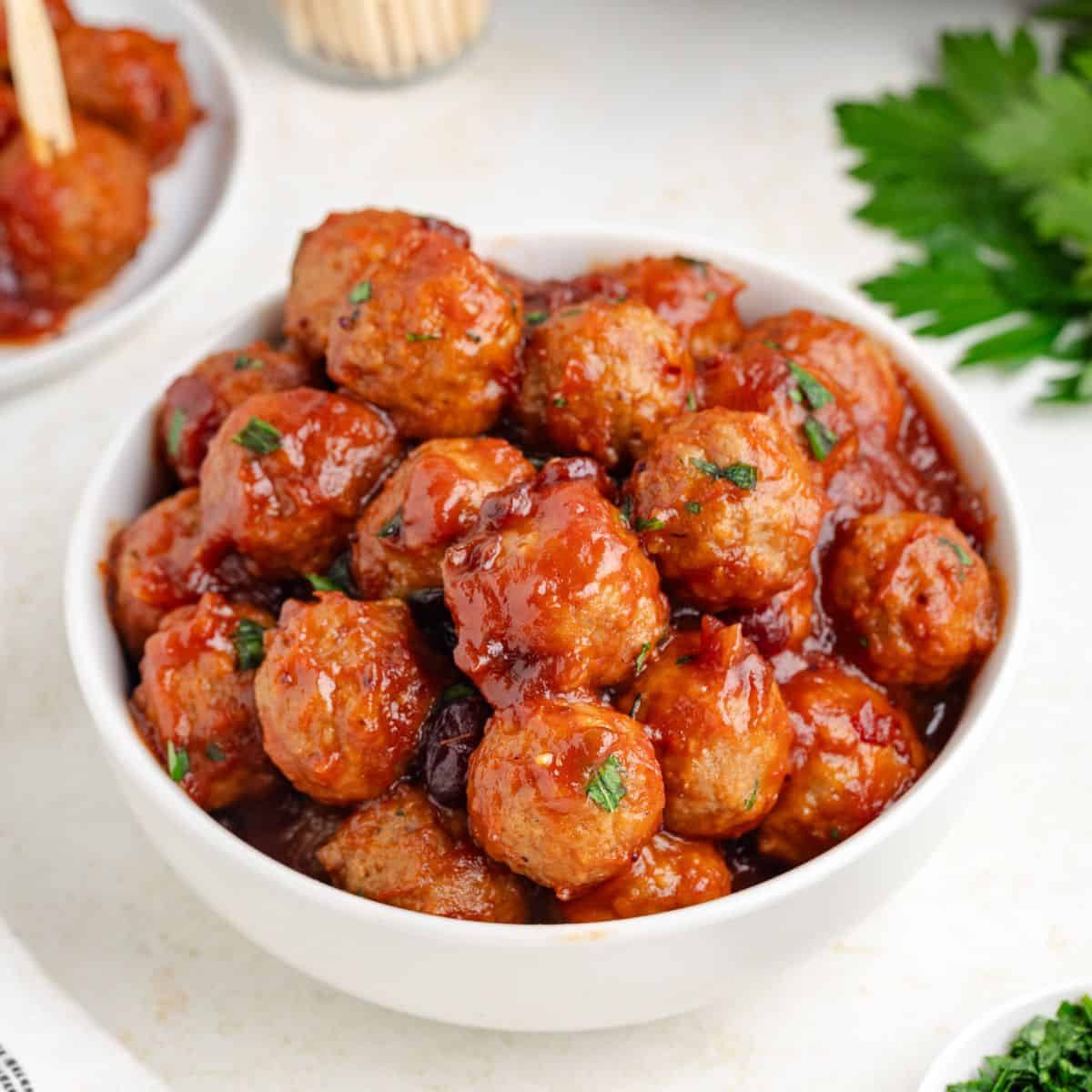 Slow Cooker Cranberry Meatballs for a Holiday Crowd