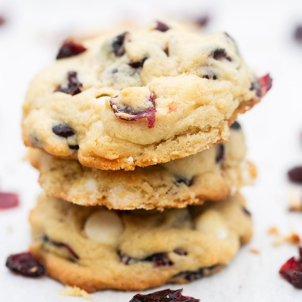 Sourdough Cranberry White Chocolate Chip Cookies