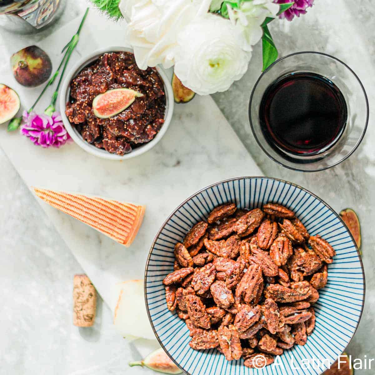 Sweet and Spicy Candied Pecans with Chipotle Kick