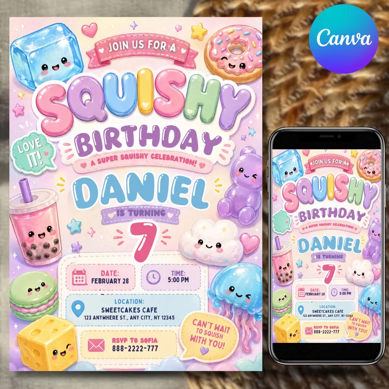 This Sensory Squishy Invite Skips The Design Panic