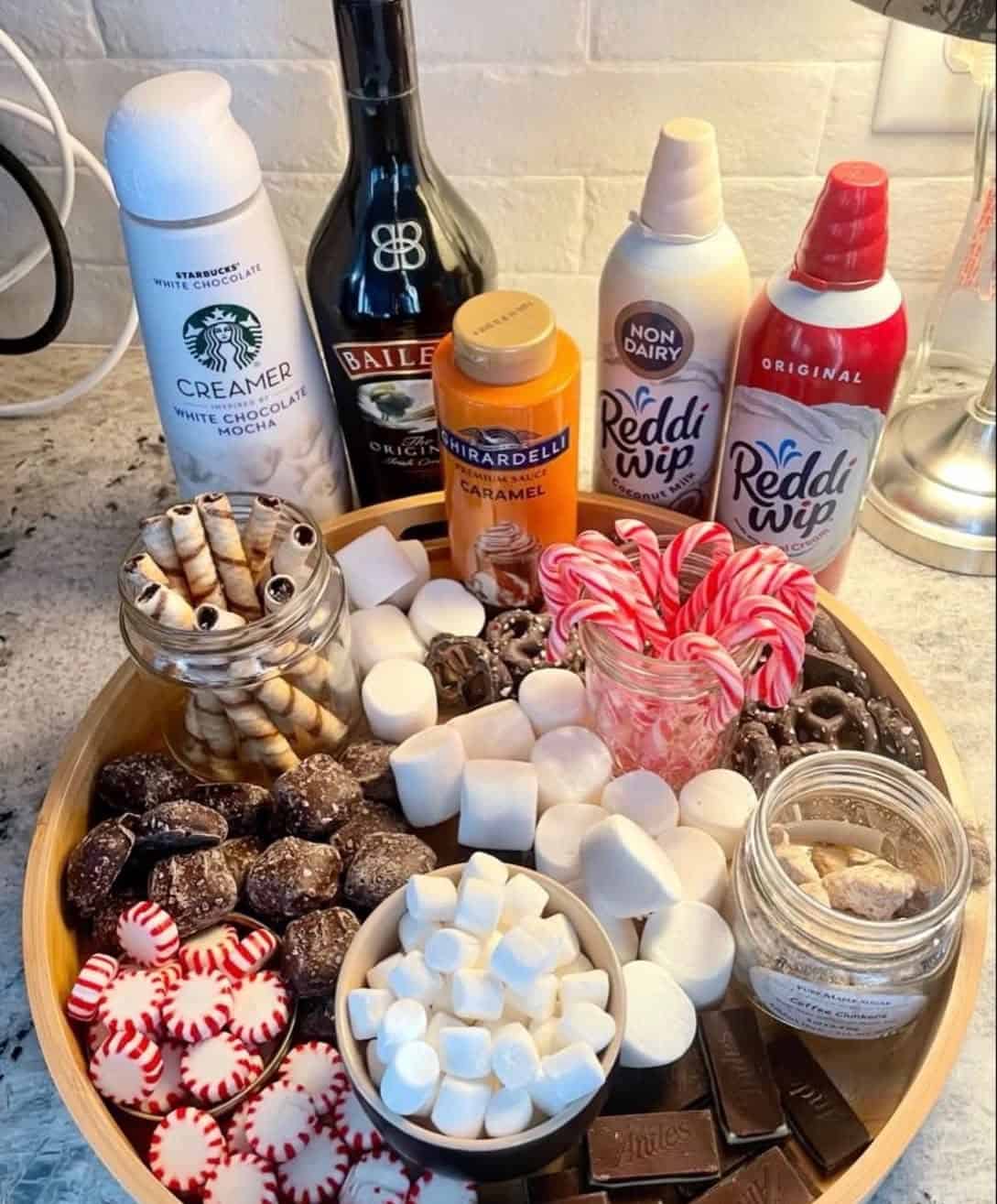 Adult Hot Cocoa Bar With Baileys and Caramel