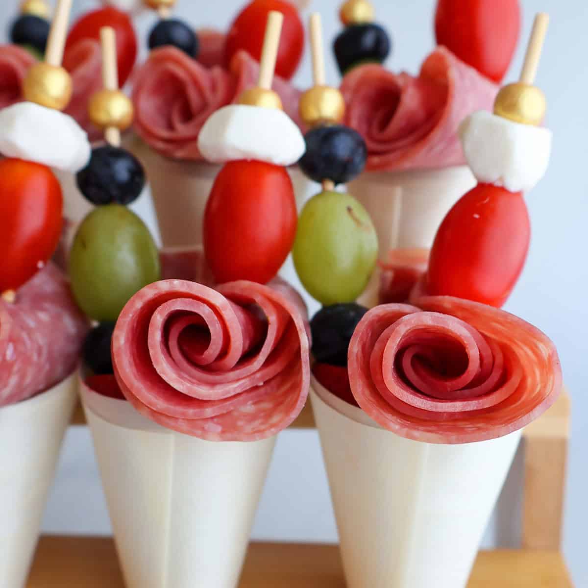 Charcuterie Cones - Golden Grace Kitchen