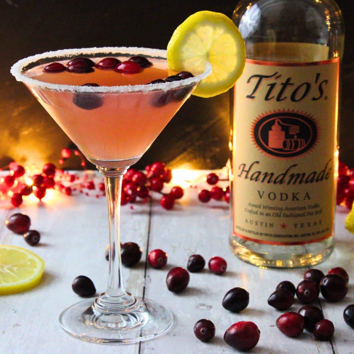 Cranberry Lemon Drop Martini: Perfect Holiday Cocktail!