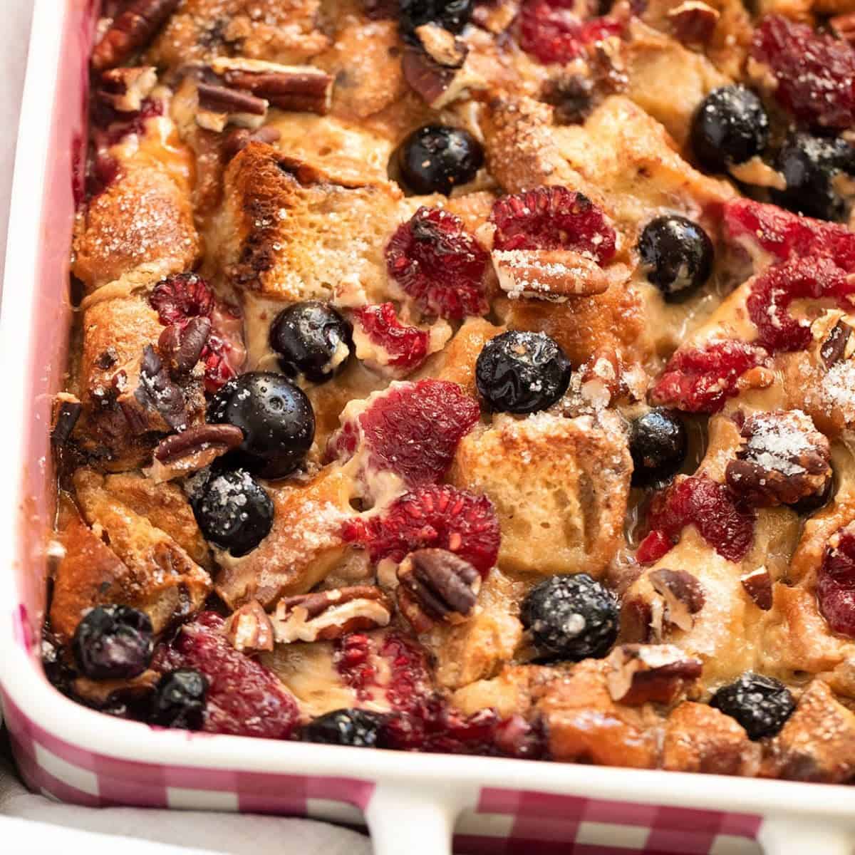 Easy Brioche French Toast Casserole » The Fast Recipe Food Blog