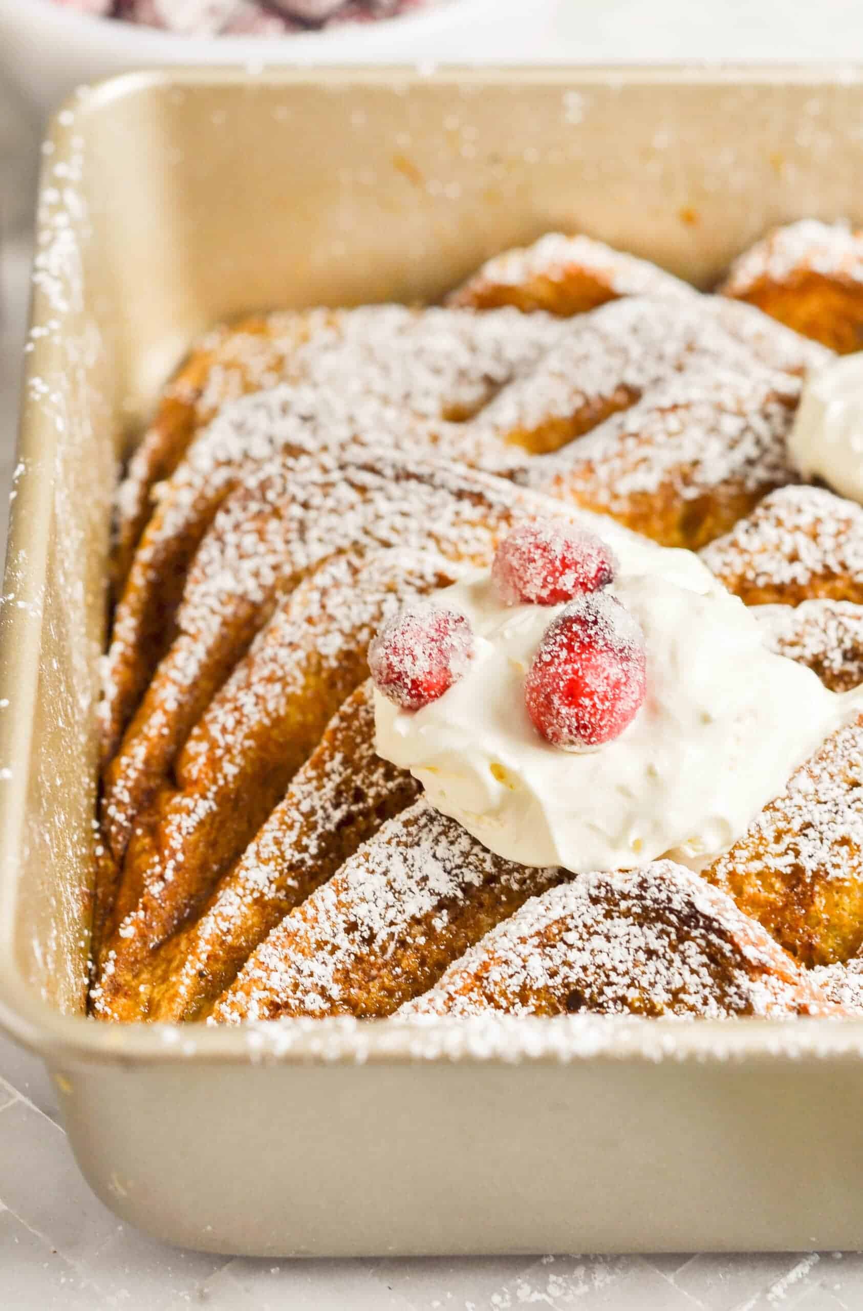Gingerbread French Toast Casserole