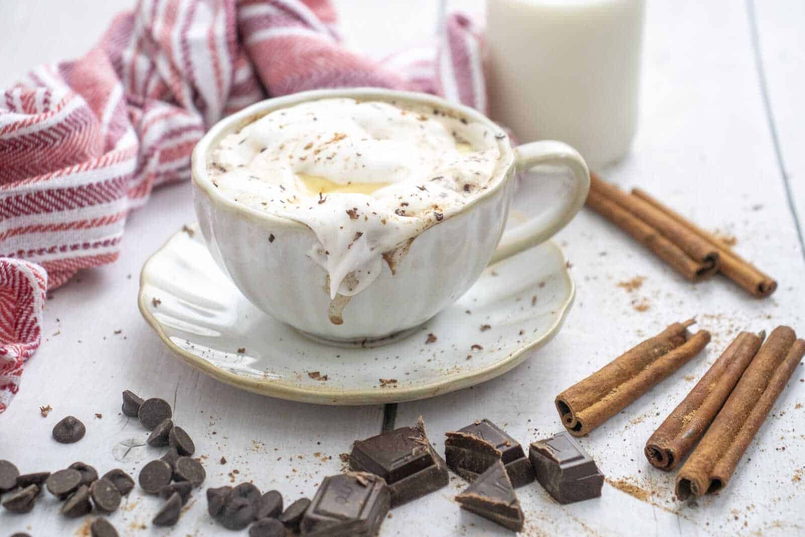 Holiday Eggnog Hot Chocolate Recipe - A Warm and Cozy Festive Drink - mommychristmas.com