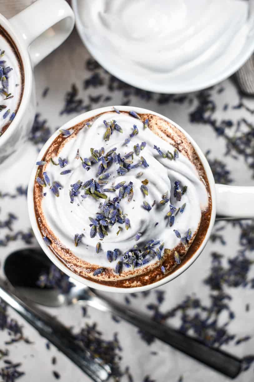 Lavender Hot Chocolate Recipe • baste cut fold