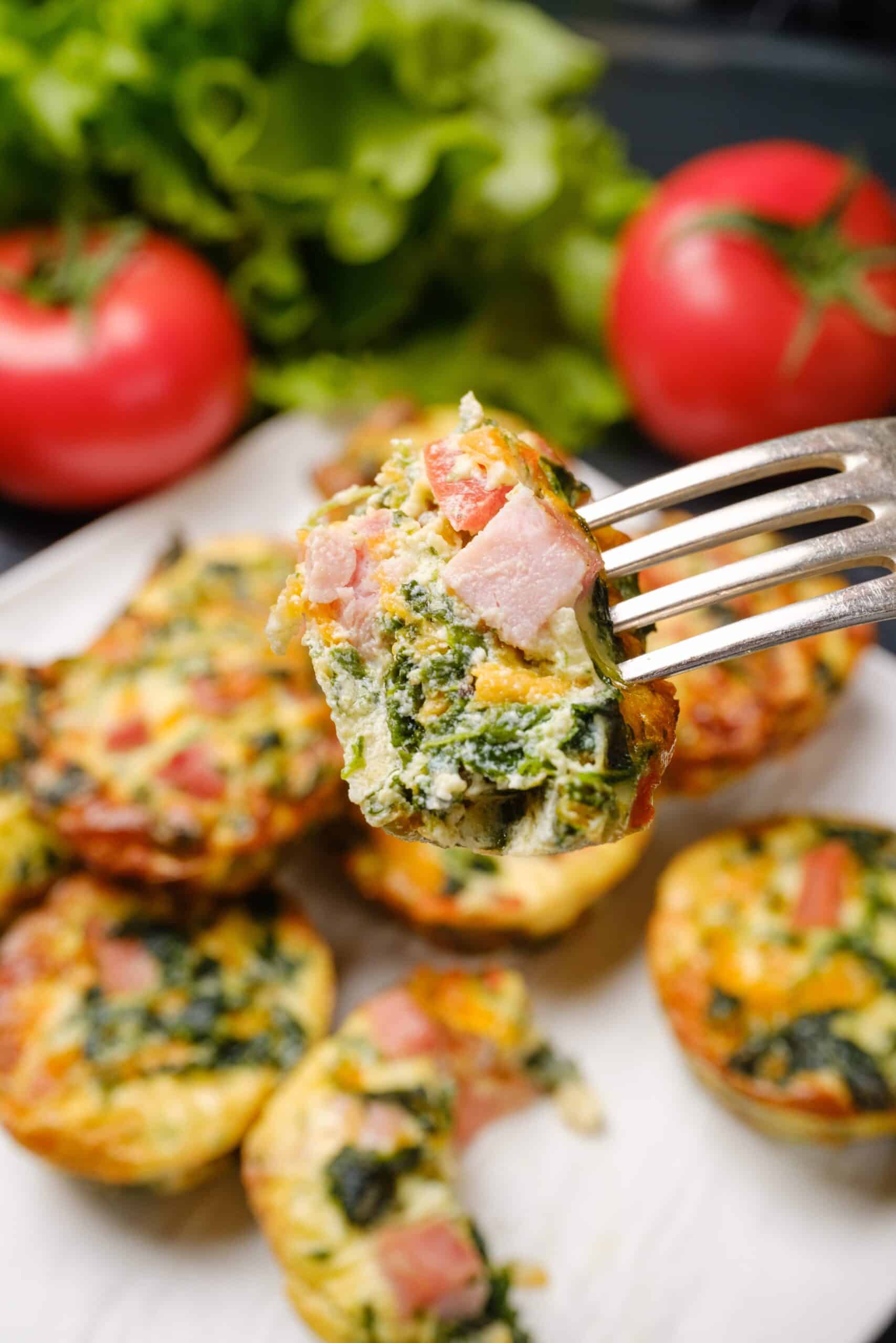 Mini Quiche, Crustless