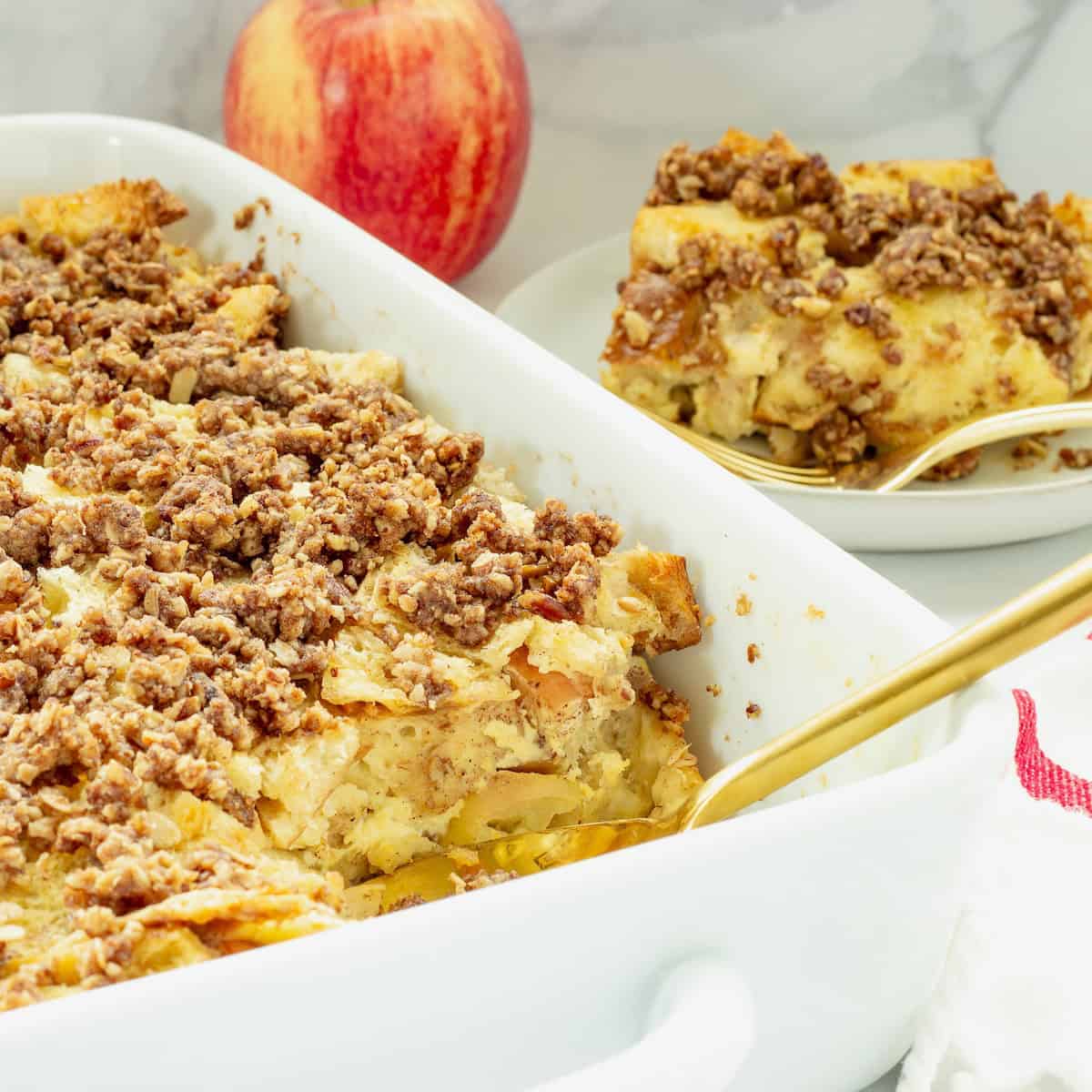 Overnight Apple French Toast Casserole