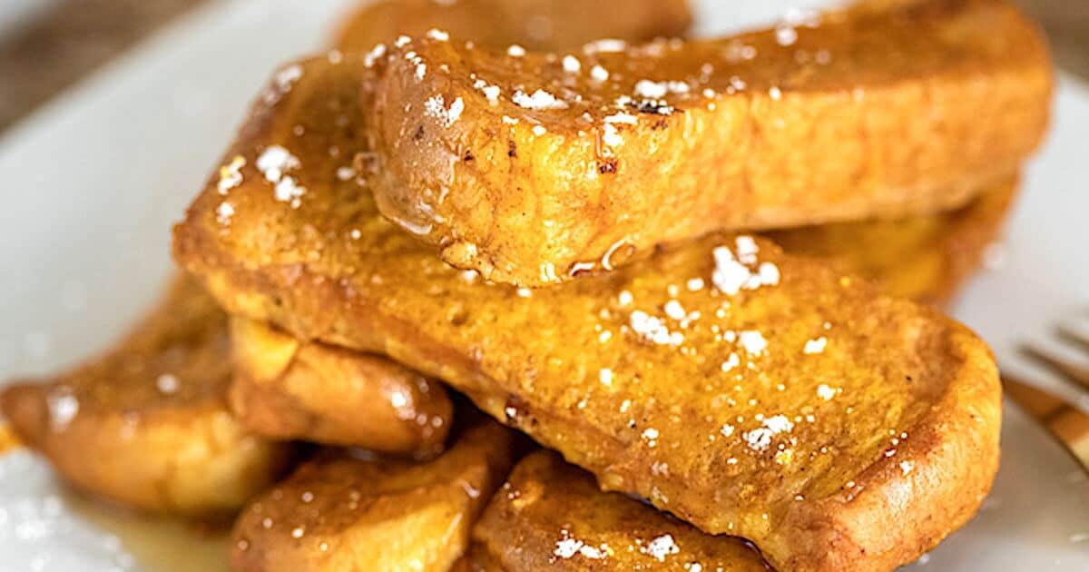 Pumpkin French Toast Sticks