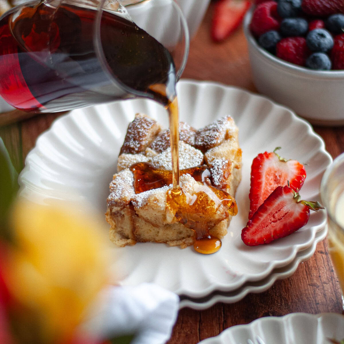 Recipe for French Toast Casserole with Brioche