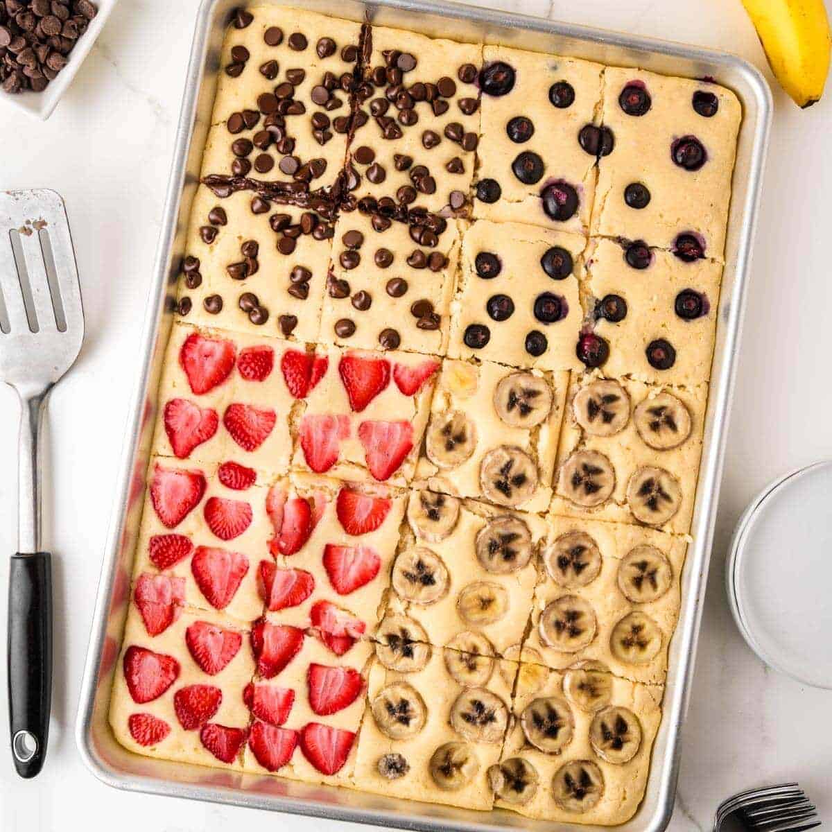 Sheet Pan Pancakes - Simply Happy Foodie