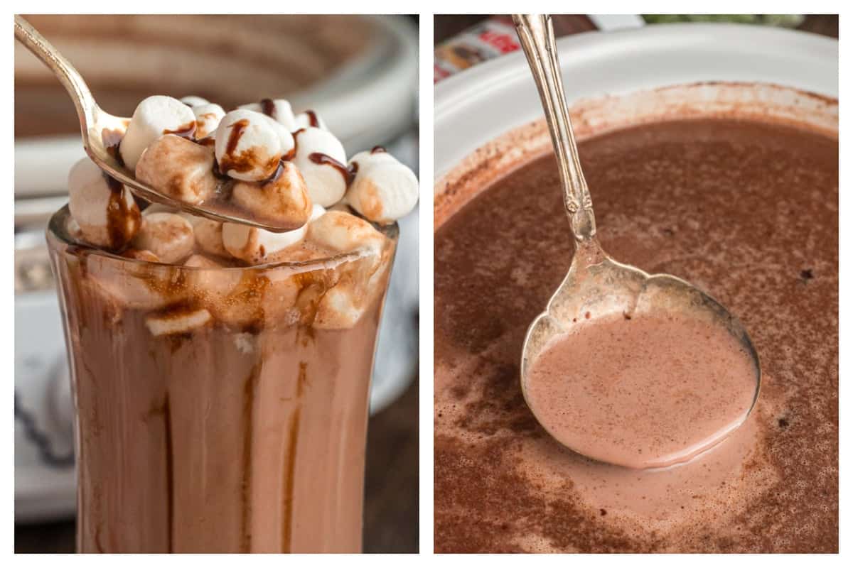 Slow Cooker Nutella Hot Chocolate