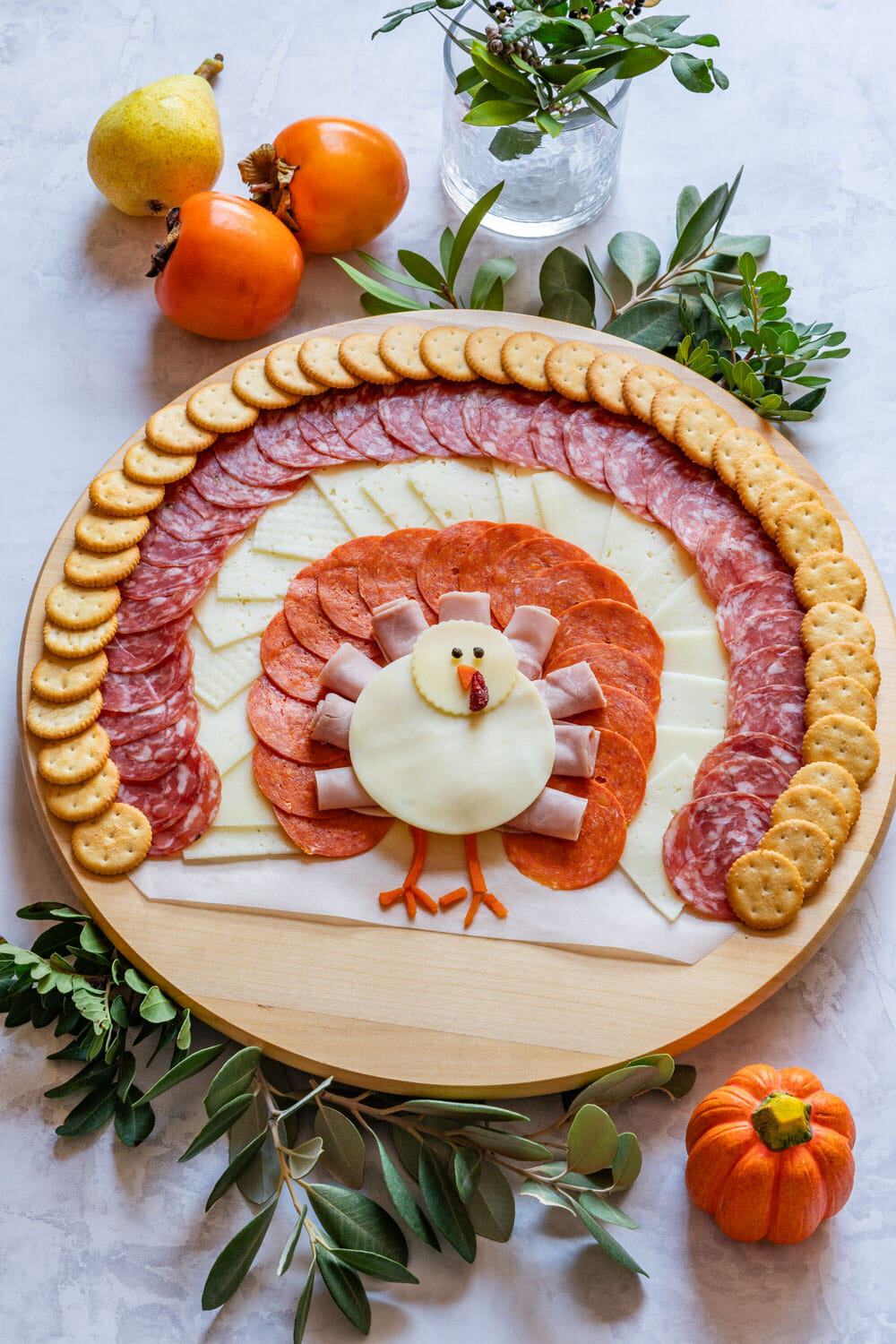 Thanksgiving Turkey Charcuterie Board – Appetizer Addiction