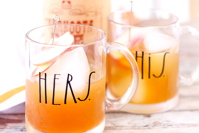 White Peach + Apple Cider Cocktail